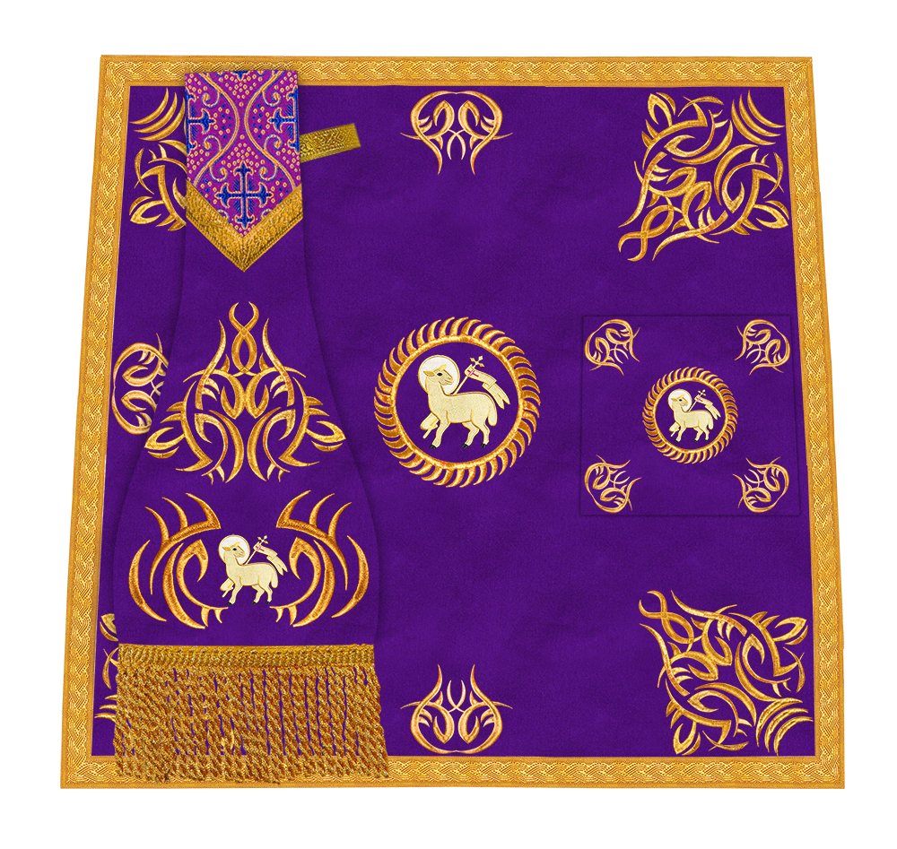 Marvelous mass set with Golden Embroidery - Angelic collection