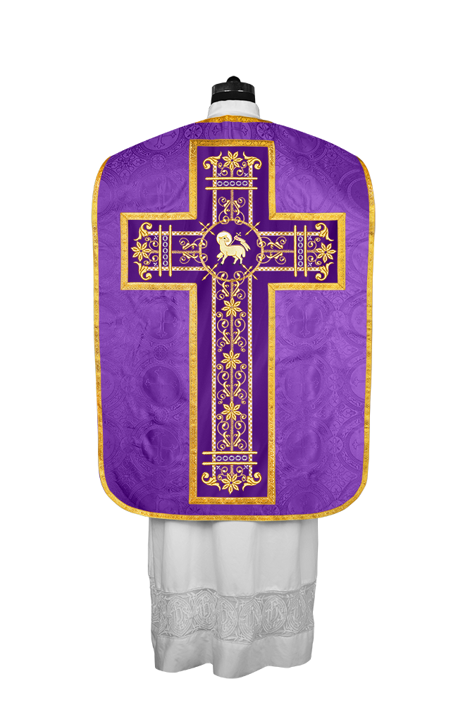 Roman embroidered chasuble vestment - Contemporary collection
