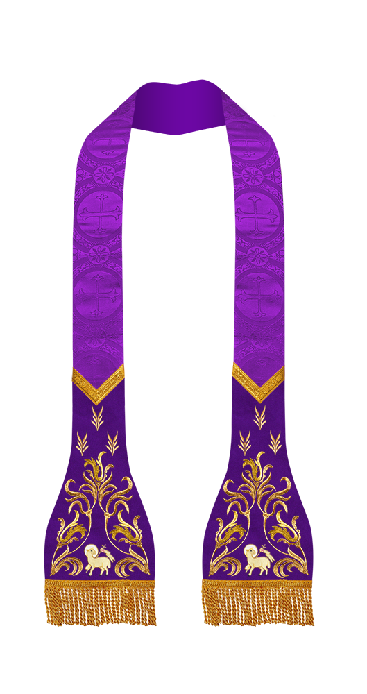 Lustrous Roman Stole Vestments - Cathedral collection