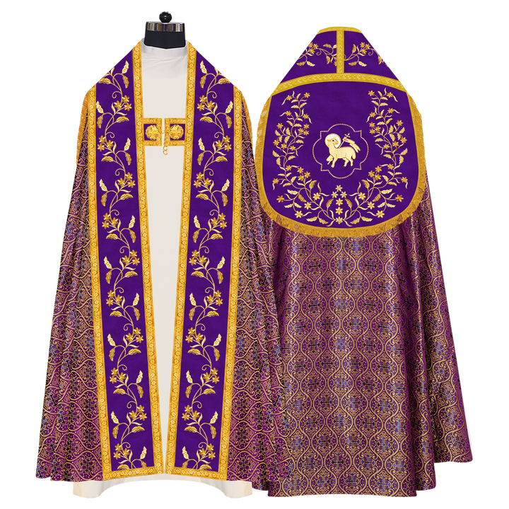 Monastic Roman cope vestments - Floral collection