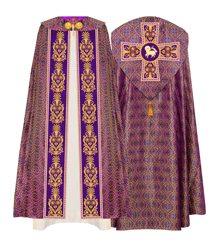 GOTHIC COPE WITH EMBROIDERED MOTIFS