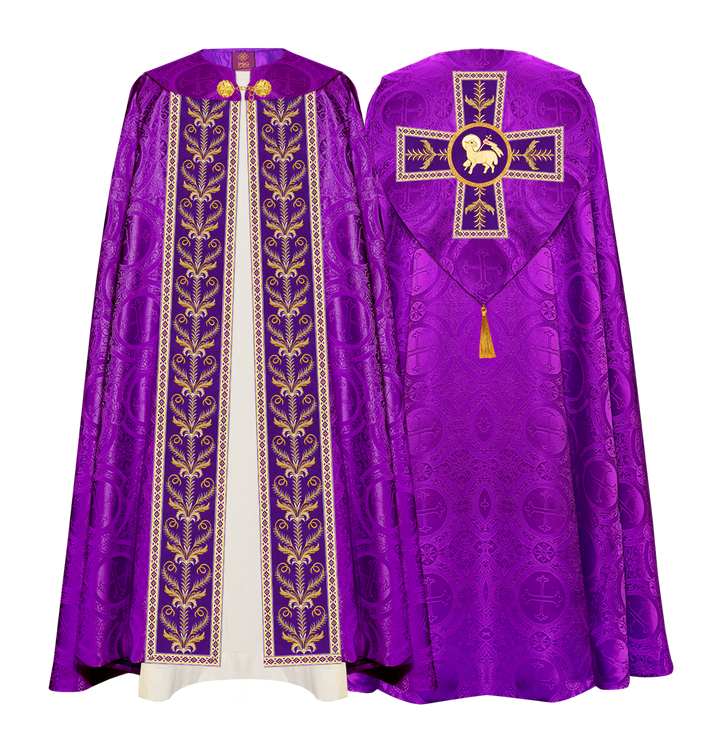 GOTHIC COPE VESTMENTS ADORNED WITH DETAILED BRAIDS