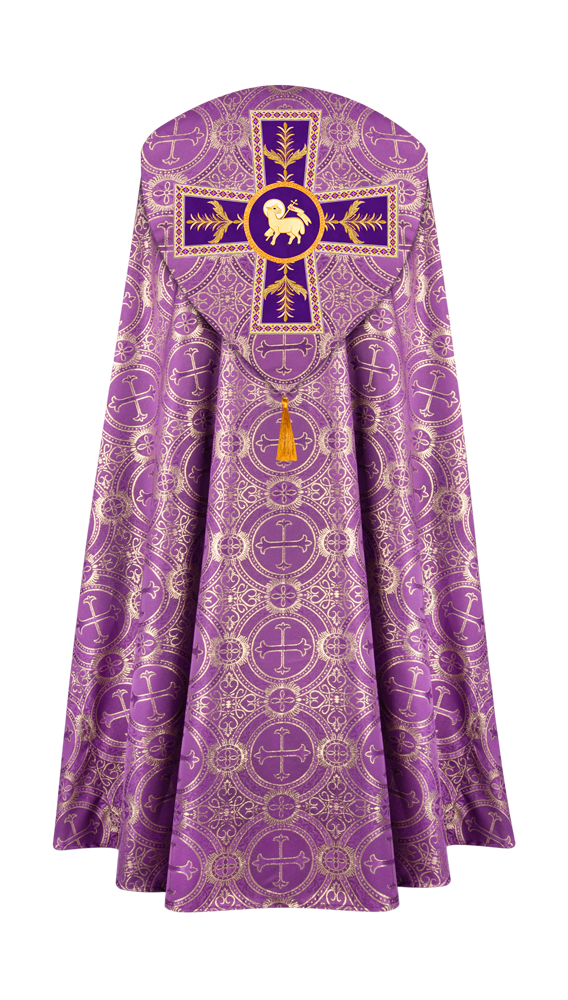 GOTHIC COPE VESTMENTS ADORNED WITH DETAILED BRAIDS