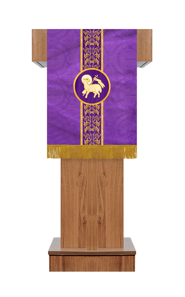 PULPIT/LECTERN WITH BRAID AND TRIM