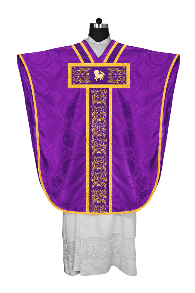 ST PHILIP NERI CHASUBLE WITH ADORNED LACE
