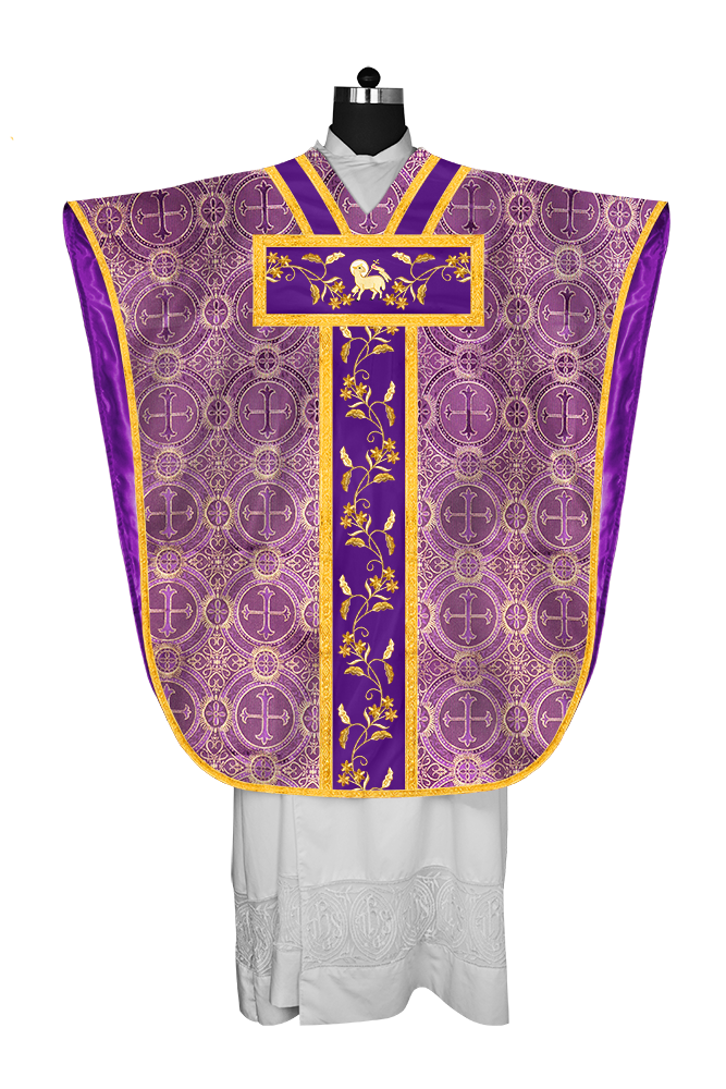 BORROMEAN CHASUBLE WITH FLORAL DESIGN