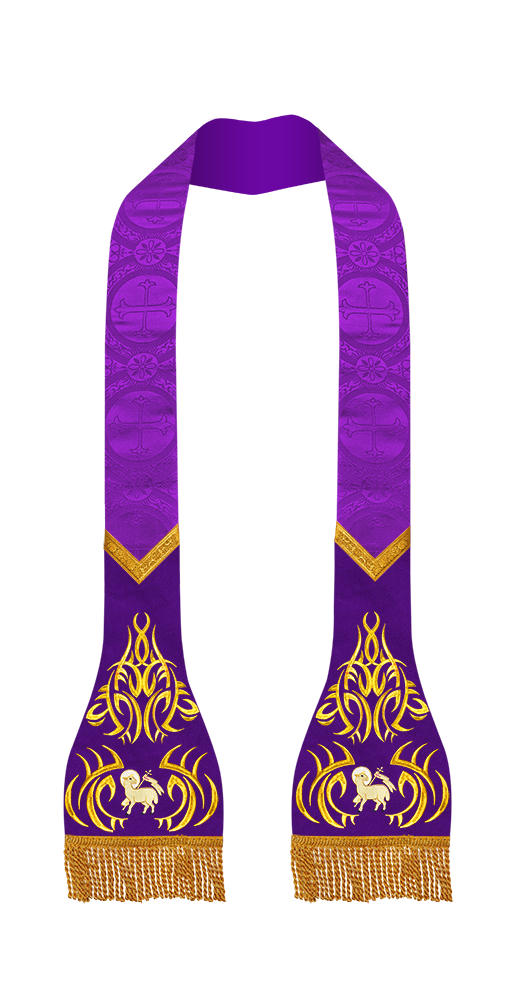 Roman stole with golden embroidery - Angelic collection