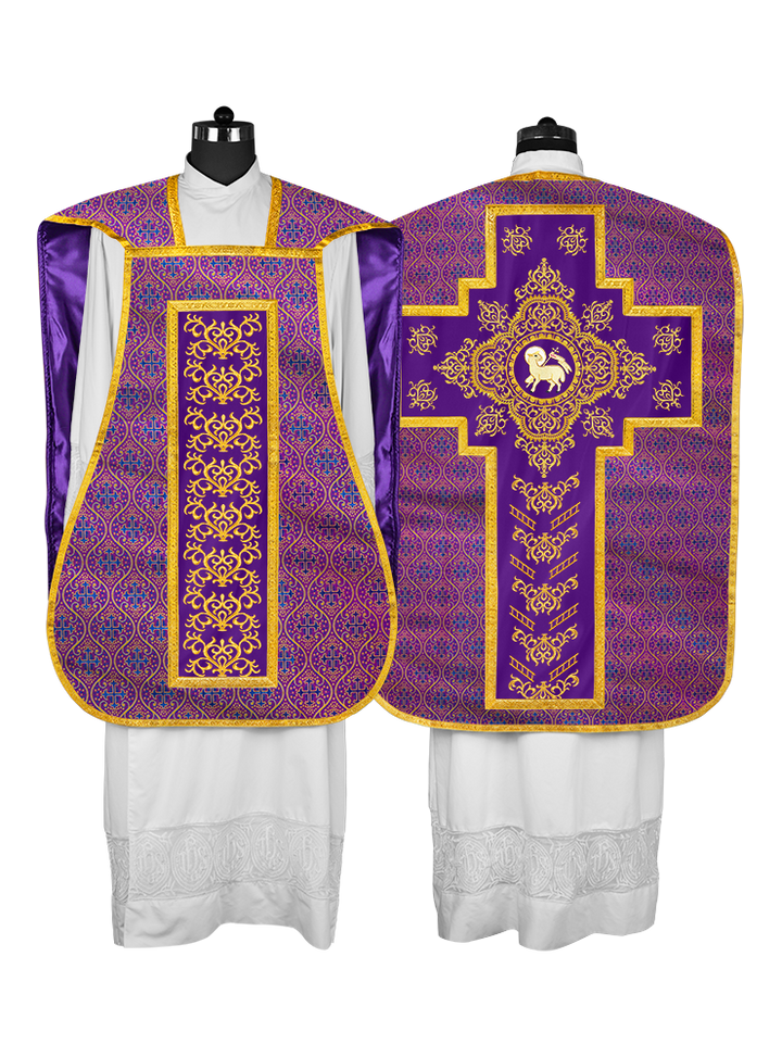 Fiddleback Vestment with Embroidered Orphrey