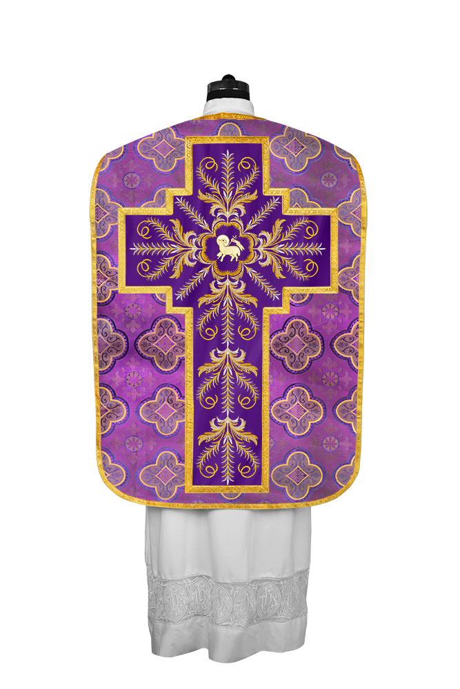 Chasuble Roman Fiddleback Vestment - Sanctus Collection