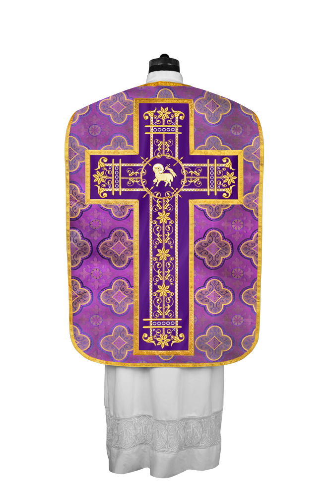 Roman embroidered chasuble vestment - Contemporary collection