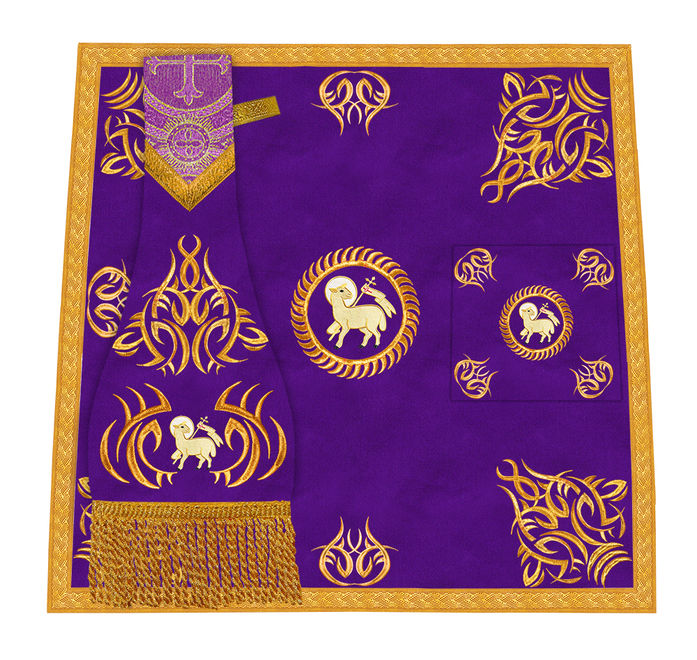 Marvelous mass set with Golden Embroidery - Angelic collection