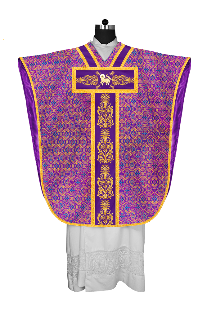 BORROMEAN CHASUBLE WITH ADORNED ORPHREY