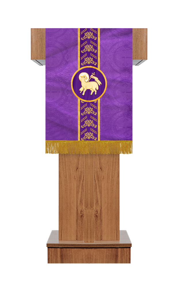 PULPIT/LECTERN WITH ADORNED TRIMS