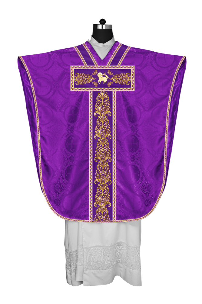 SPIRITUAL BORROMEAN CHASUBLE WITH Y TYPE ORPHREY AND TRIMS