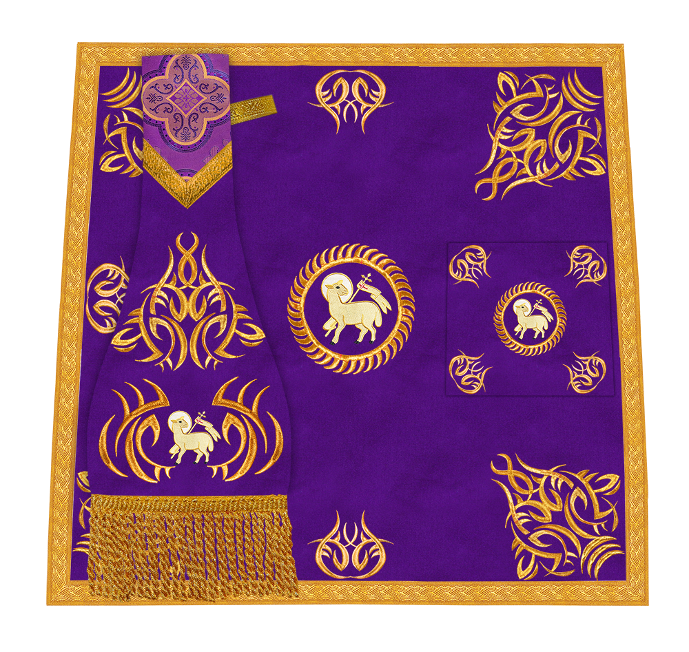 Marvelous mass set with Golden Embroidery - Angelic collection