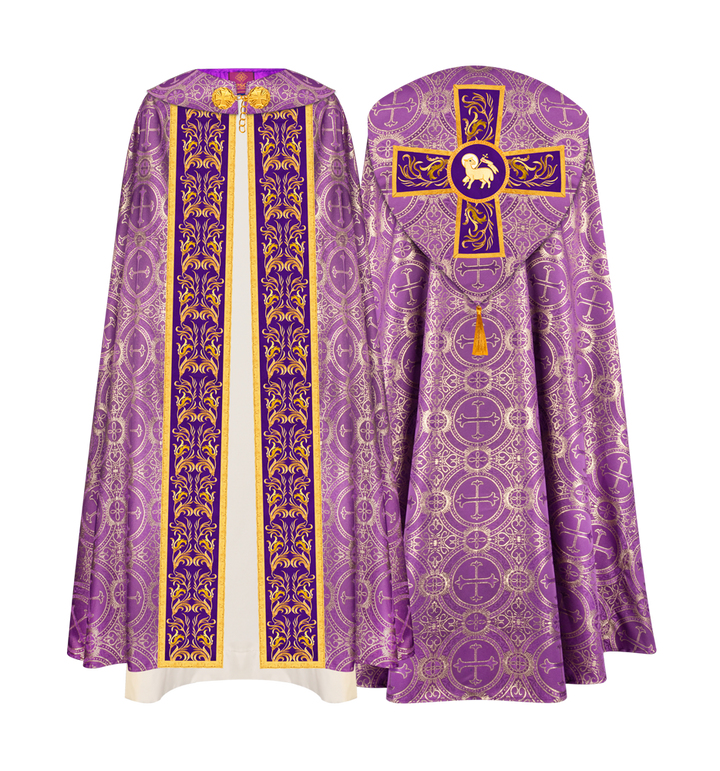 GOTHIC COPE EXECUTED WITH EMBROIDERED ORPHREY