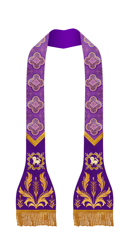 Elegant Roman stole - Sanctus collection