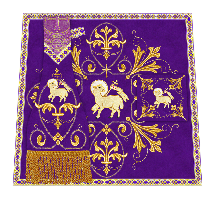 Spiritual Embroidery Mass Set Vestment