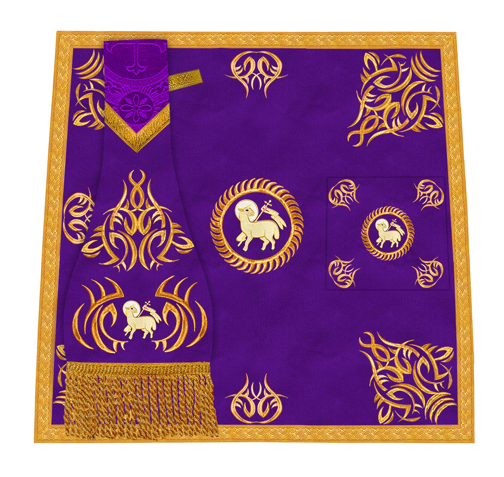 Marvelous mass set with Golden Embroidery - Angelic collection