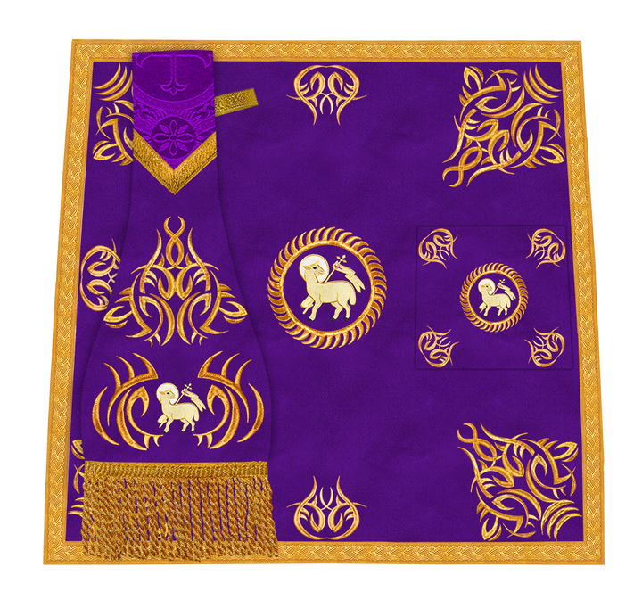 Marvelous mass set with Golden Embroidery - Angelic collection