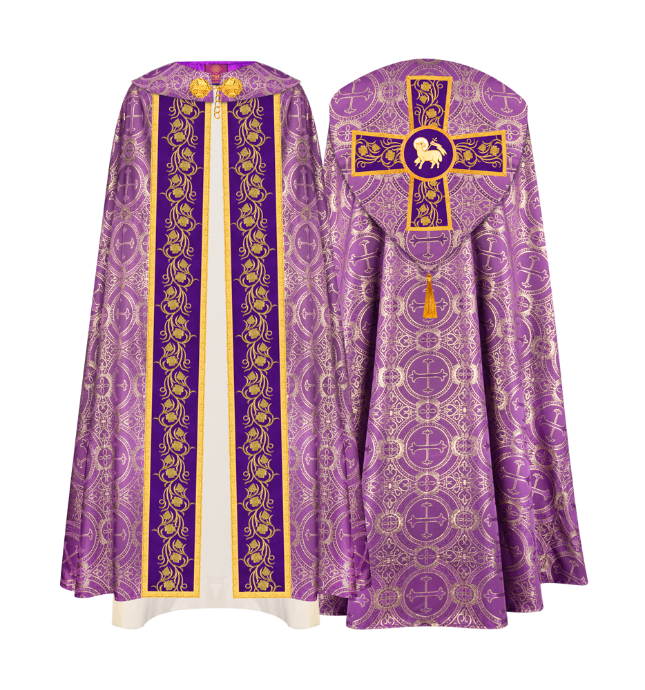 GOTHIC COPE VESTMENT WITH ORNATE EMBROIDERY