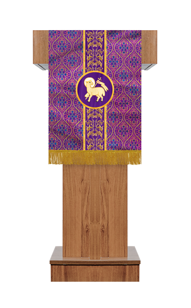 PULPIT/LECTERN WITH BRAID AND TRIM