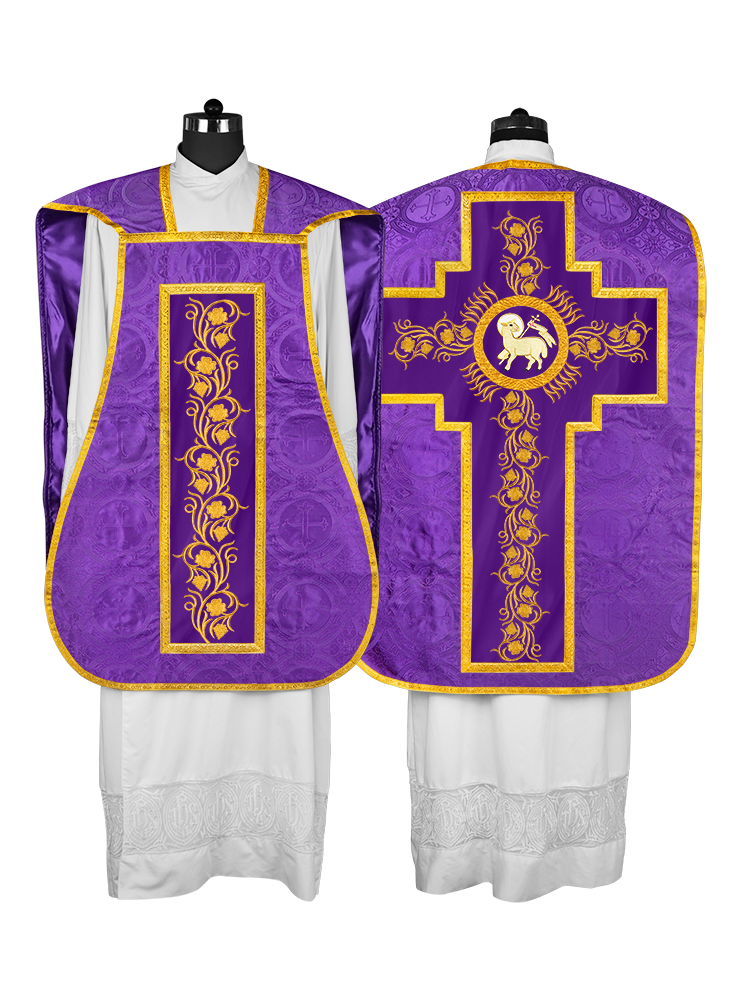 Catholic fiddleback chasuble vestment - Grapes collection