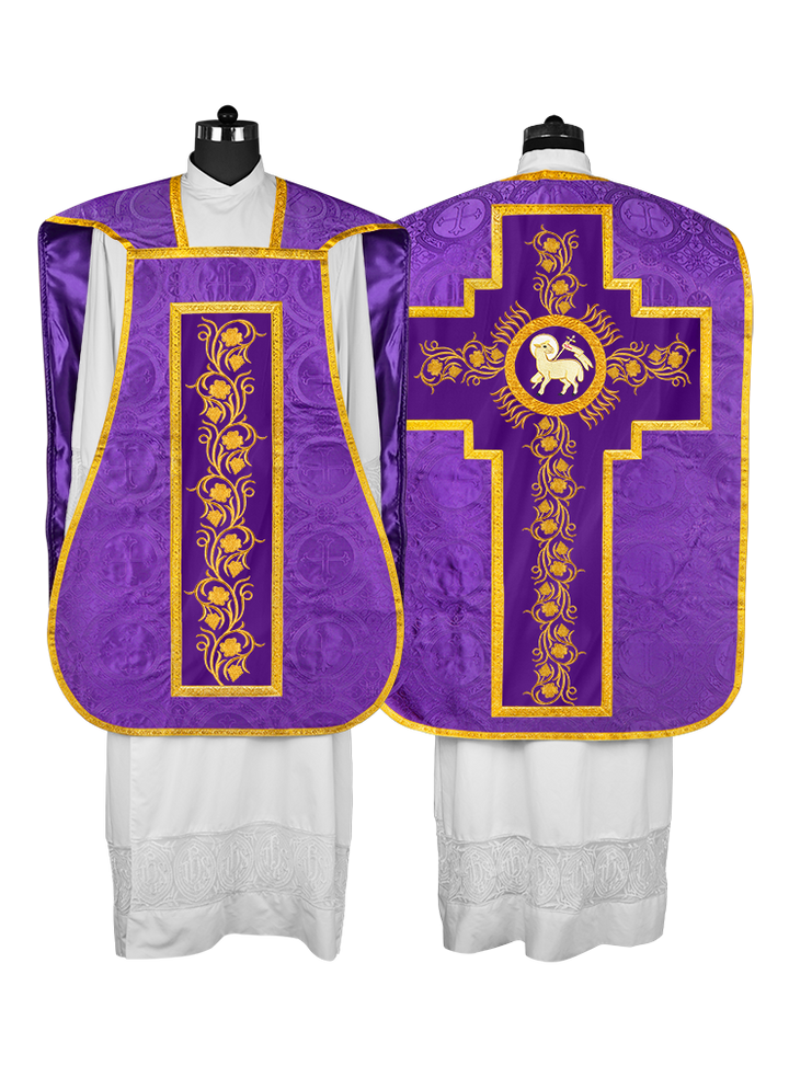 Catholic fiddleback chasuble vestment - Grapes collection