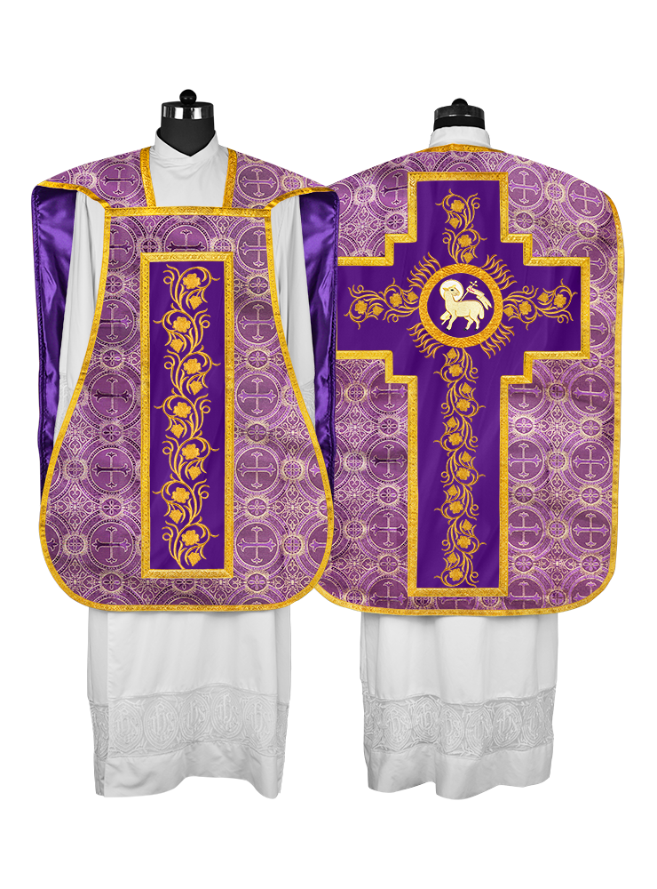 Catholic fiddleback chasuble vestment - Grapes collection