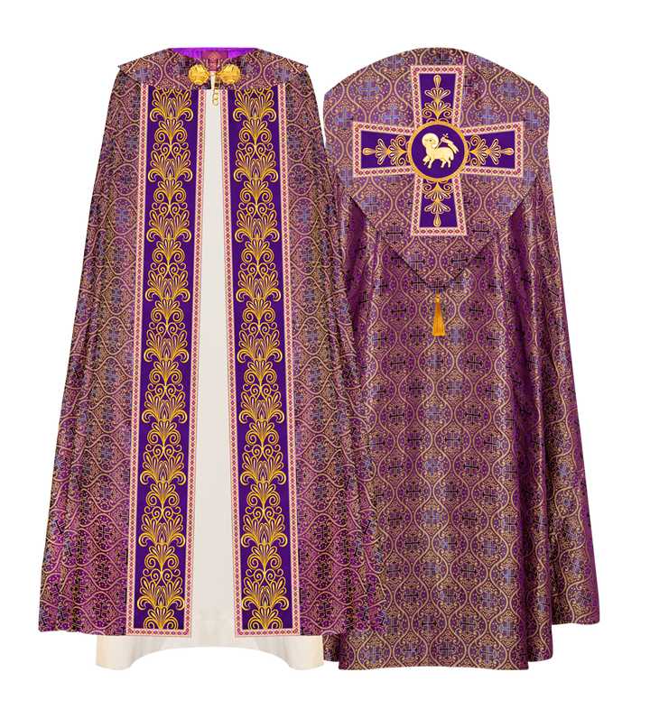 Gothic Cope vestments with Spiritual Motifs and Trims