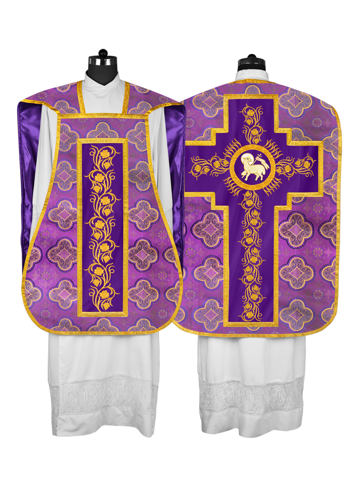 Catholic fiddleback chasuble vestment - Grapes collection