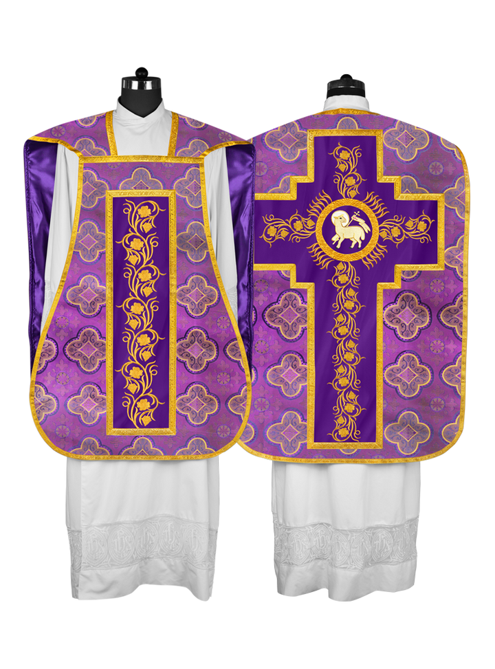 Catholic fiddleback chasuble vestment - Grapes collection