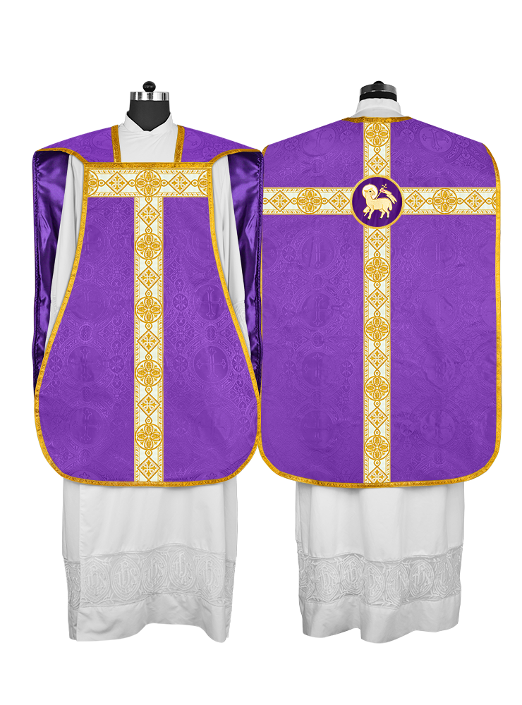 Fiddleback Vestment adorned with lace