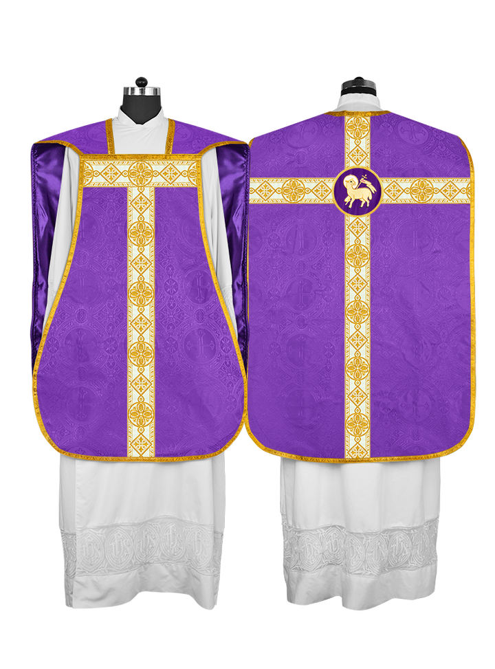 Fiddleback Vestment adorned with lace