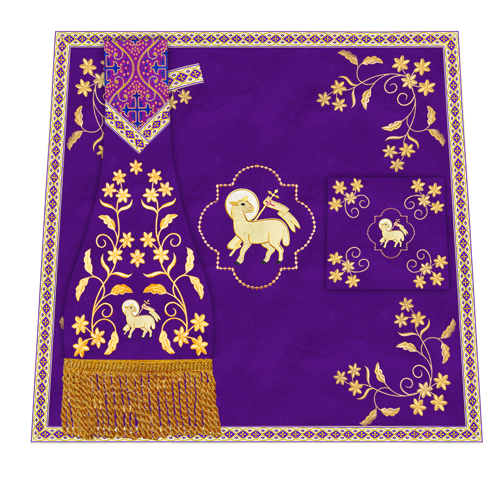 Floral Embroidery Spiritual Mass Set