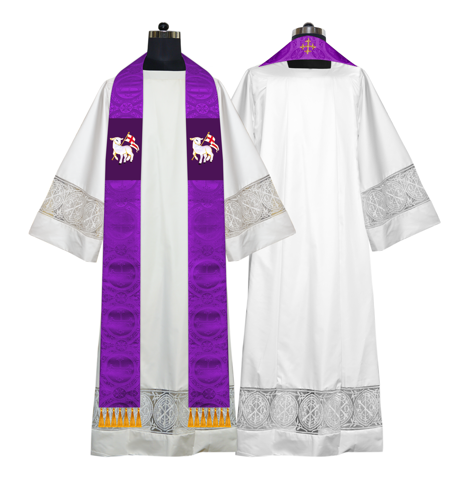 Embroidered Priest Stole with Motif