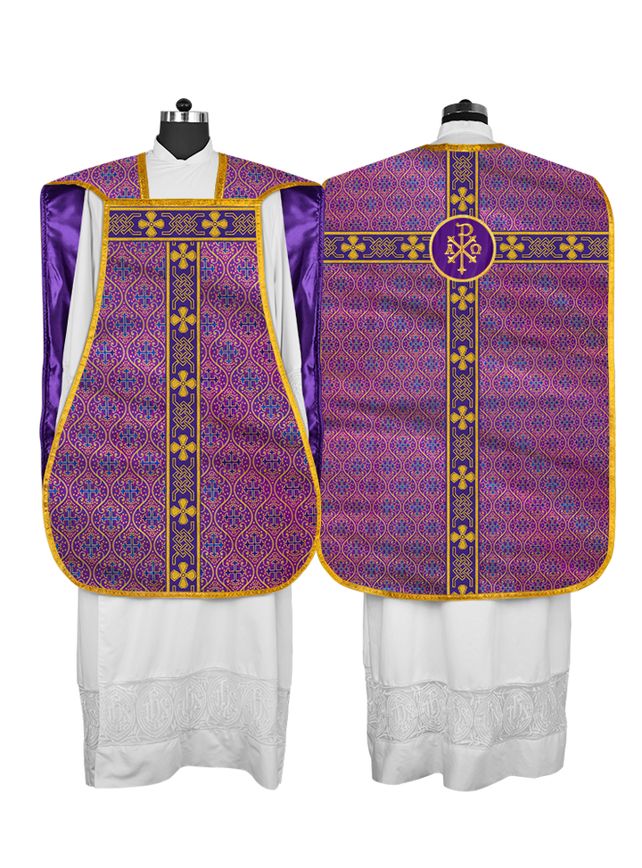 Roman chasuble adorned with lace