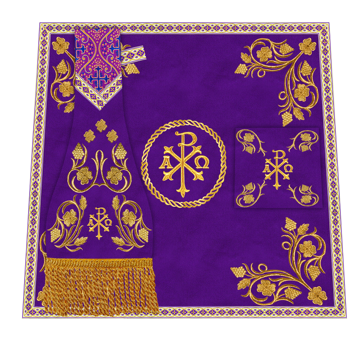 Grapes Embroidery Mass set with Motif