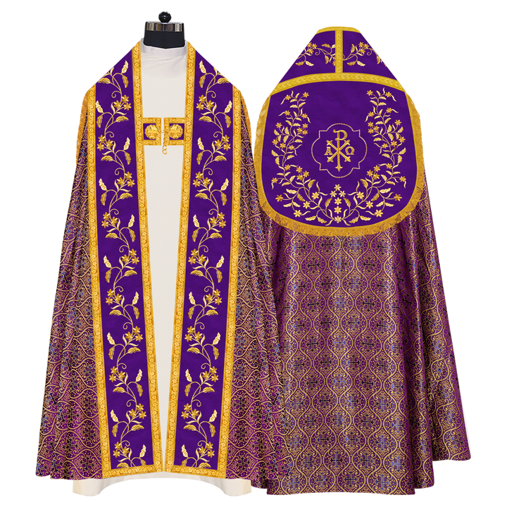 Monastic Roman cope vestments - Floral collection