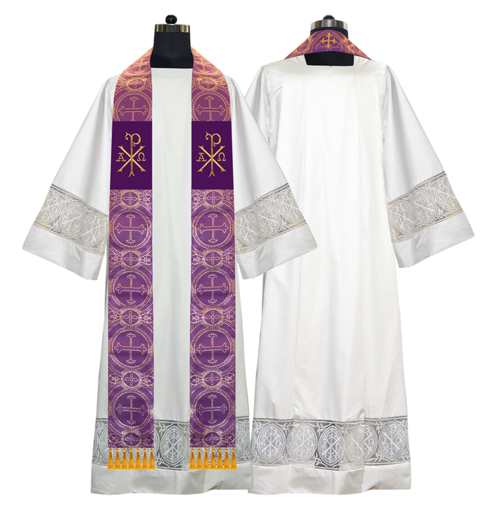 Embroidered Priest Stole with Motif