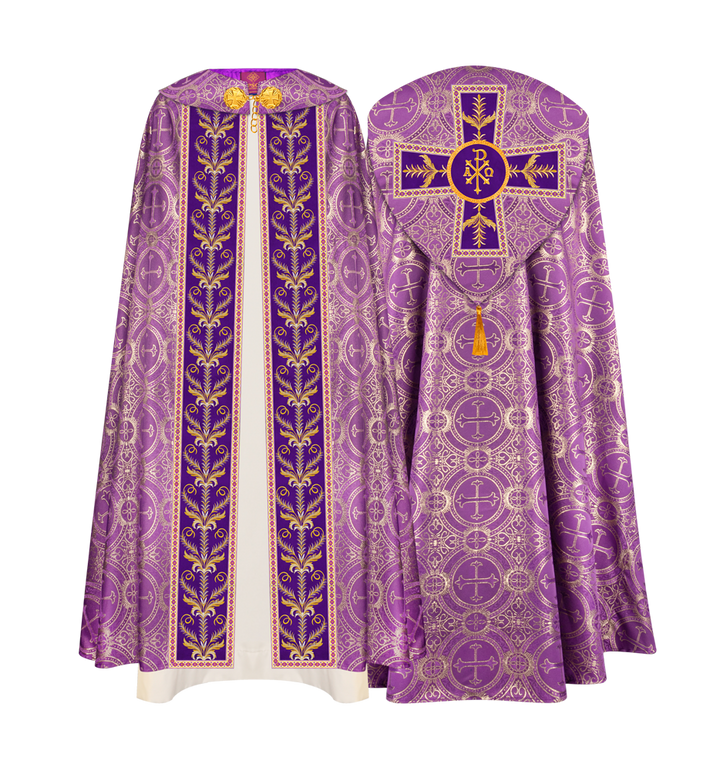 GOTHIC COPE VESTMENTS ADORNED WITH DETAILED BRAIDS
