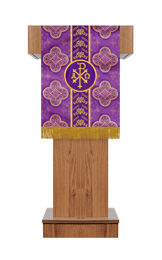 PULPIT/LECTERN WITH ADORNED TRIMS