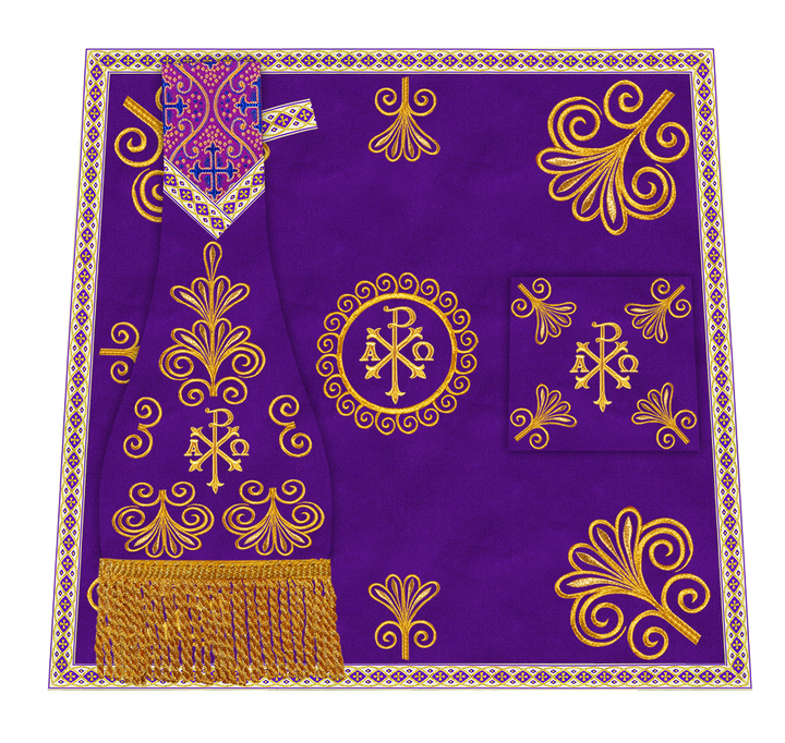 Ornate Embroidery Mass Set with Motif