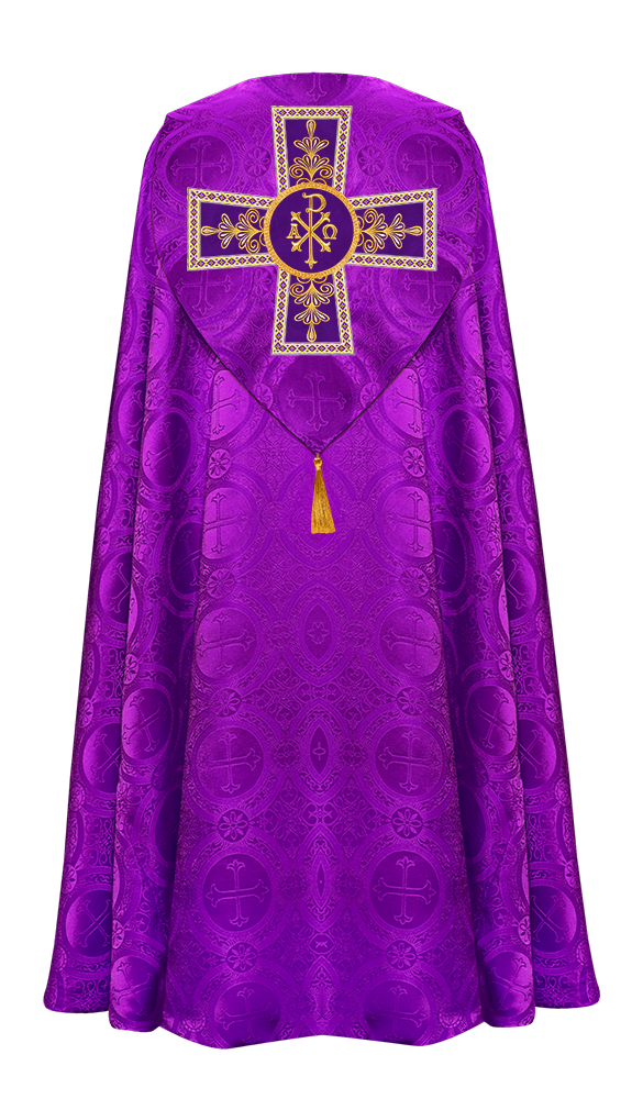 Gothic Cope vestments with Spiritual Motifs and Trims