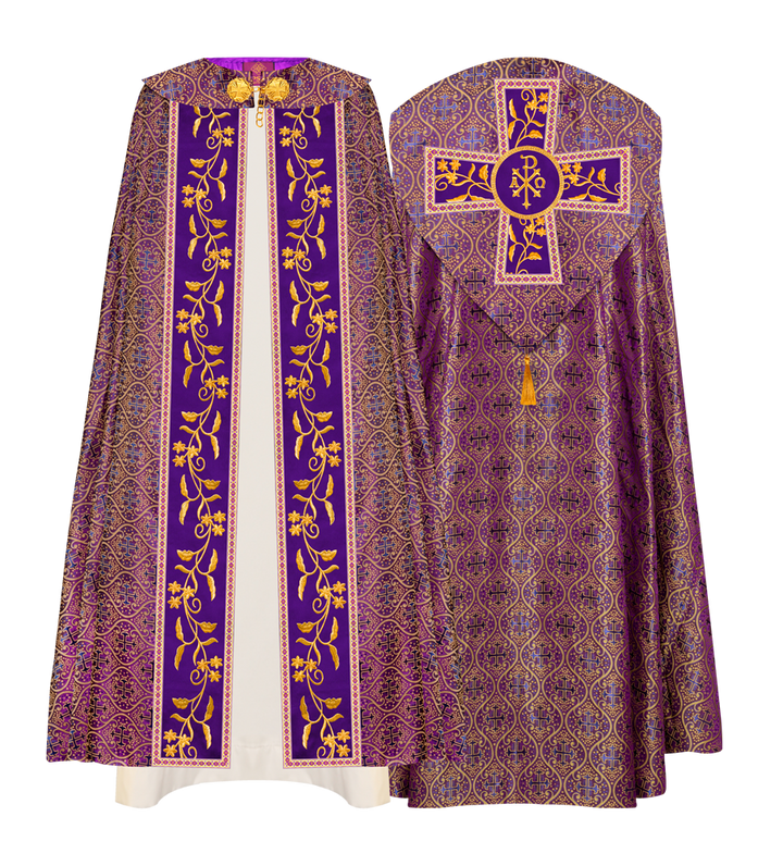 GOTHIC COPE VESTMENTS ORNATED WITH FLORAL DESIGN