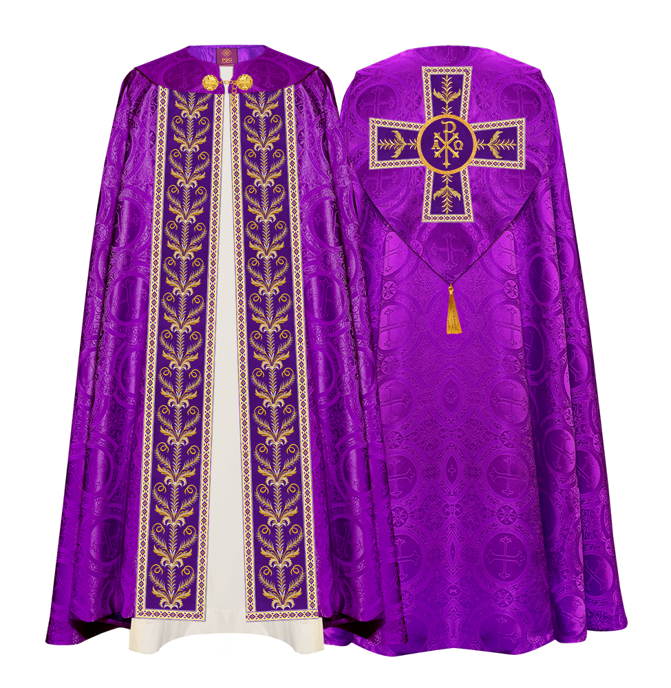 GOTHIC COPE VESTMENTS ADORNED WITH DETAILED BRAIDS
