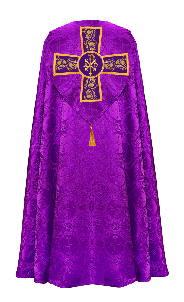 GOTHIC COPE VESTMENT WITH ORNATE EMBROIDERY