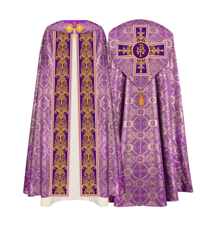 Gothic Cope vestments with Spiritual Motifs and Trims