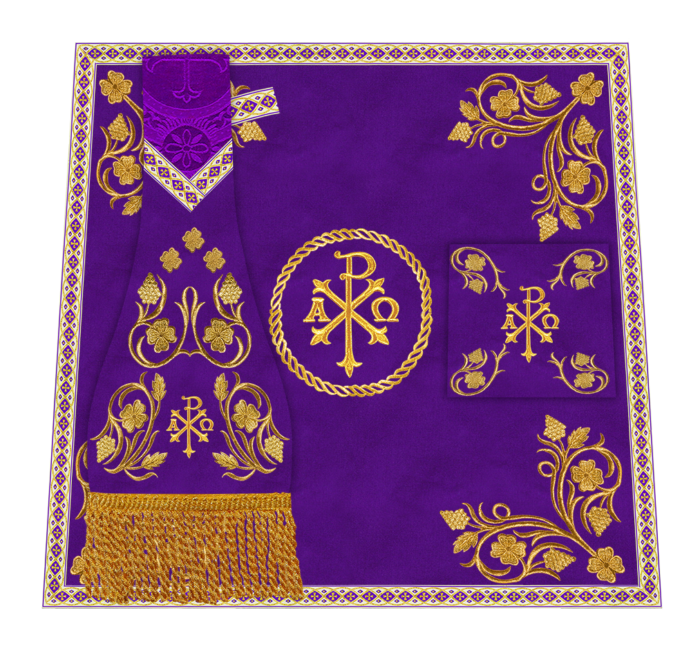 Grapes Embroidery Mass set with Motif