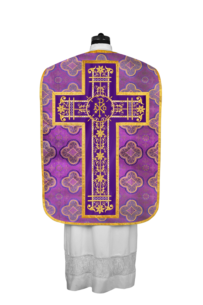 Roman embroidered chasuble vestment - Contemporary collection